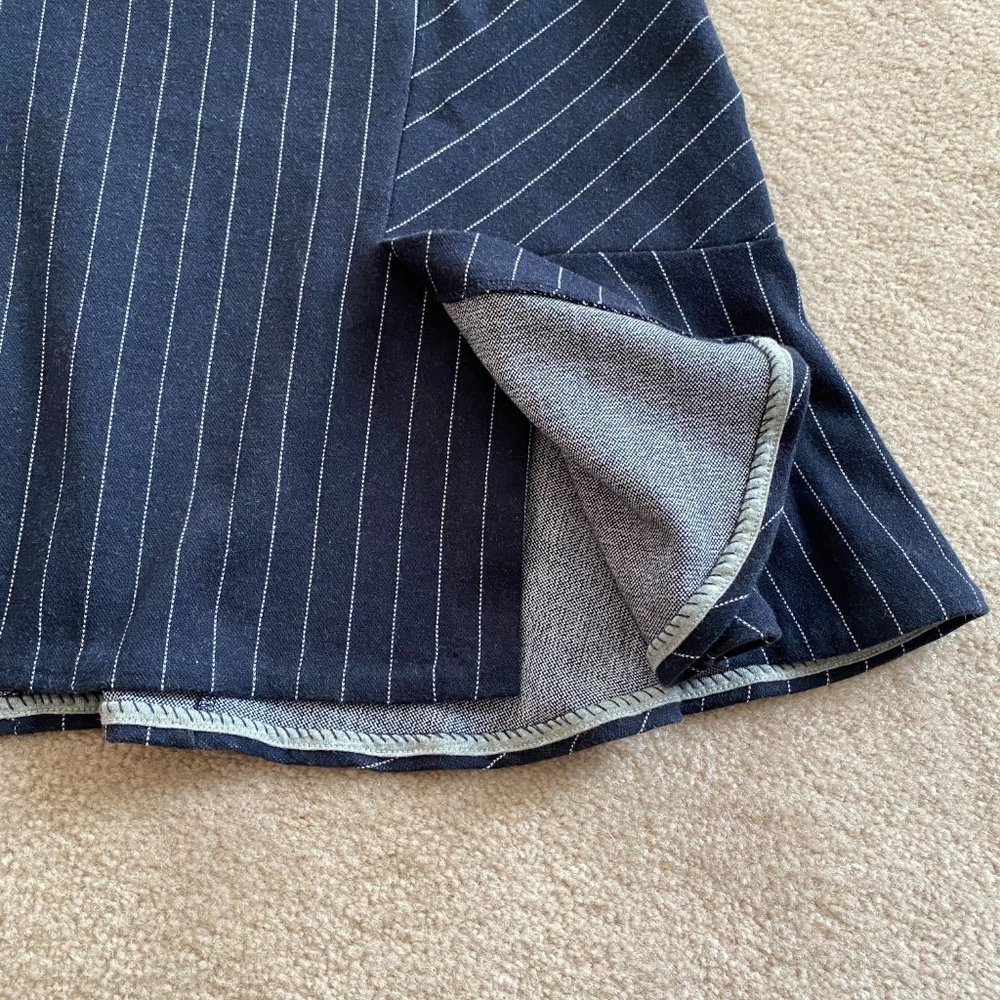Banana Republic 8 Knit Pinstripe Skirt Unlined - Picture 6 of 12